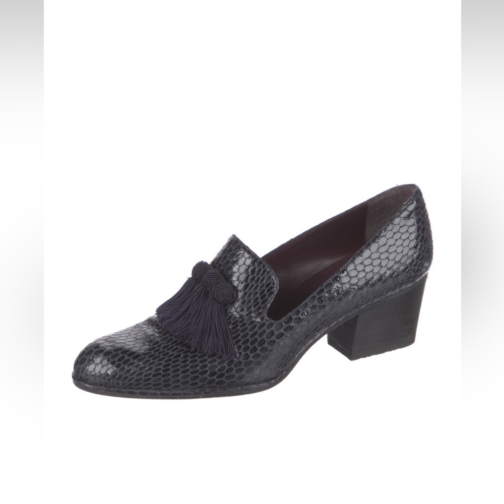 Stuart Weitzman Animal Print Tassel Accent Pumps
